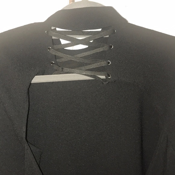 ASOS Open Back Cropped Sweater with Corset details - Picture 3 of 4